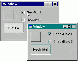 Comparison of Win32 and DOS Windows