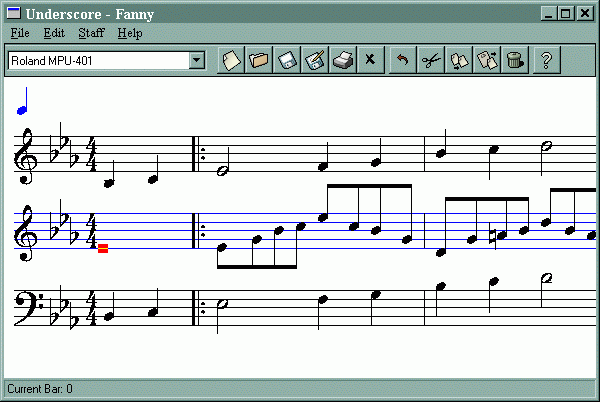 Underscore: A Music Notation Editor